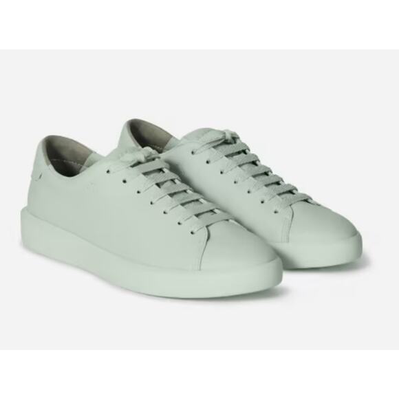 Everlane ReLeather Tennis Shoe Light Green unisex Women size 9 Men size 7 nwot - Picture 1 of 8